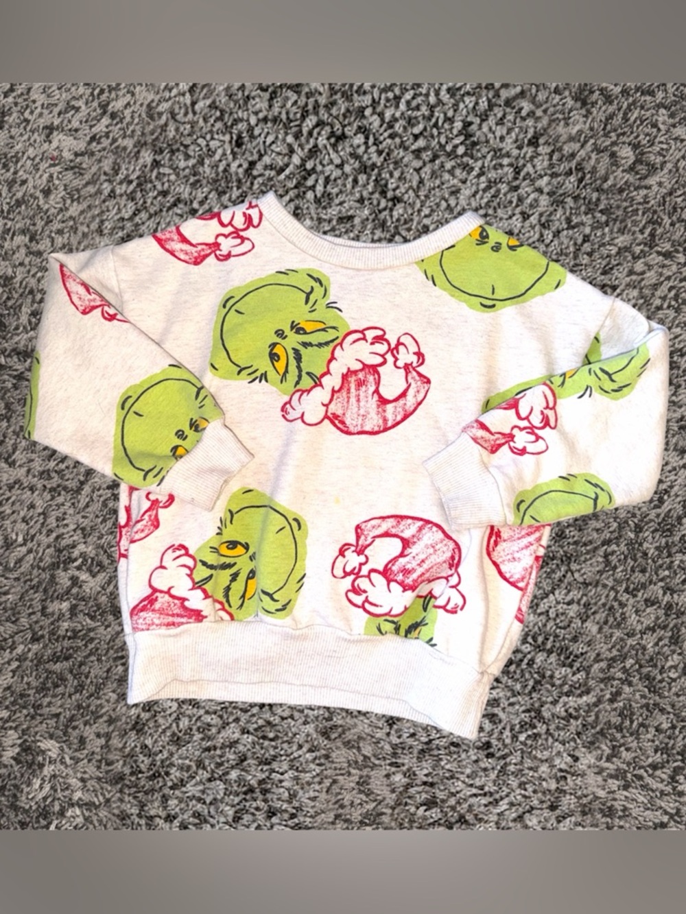 4T Grinch Print Crewneck Sweatshirt